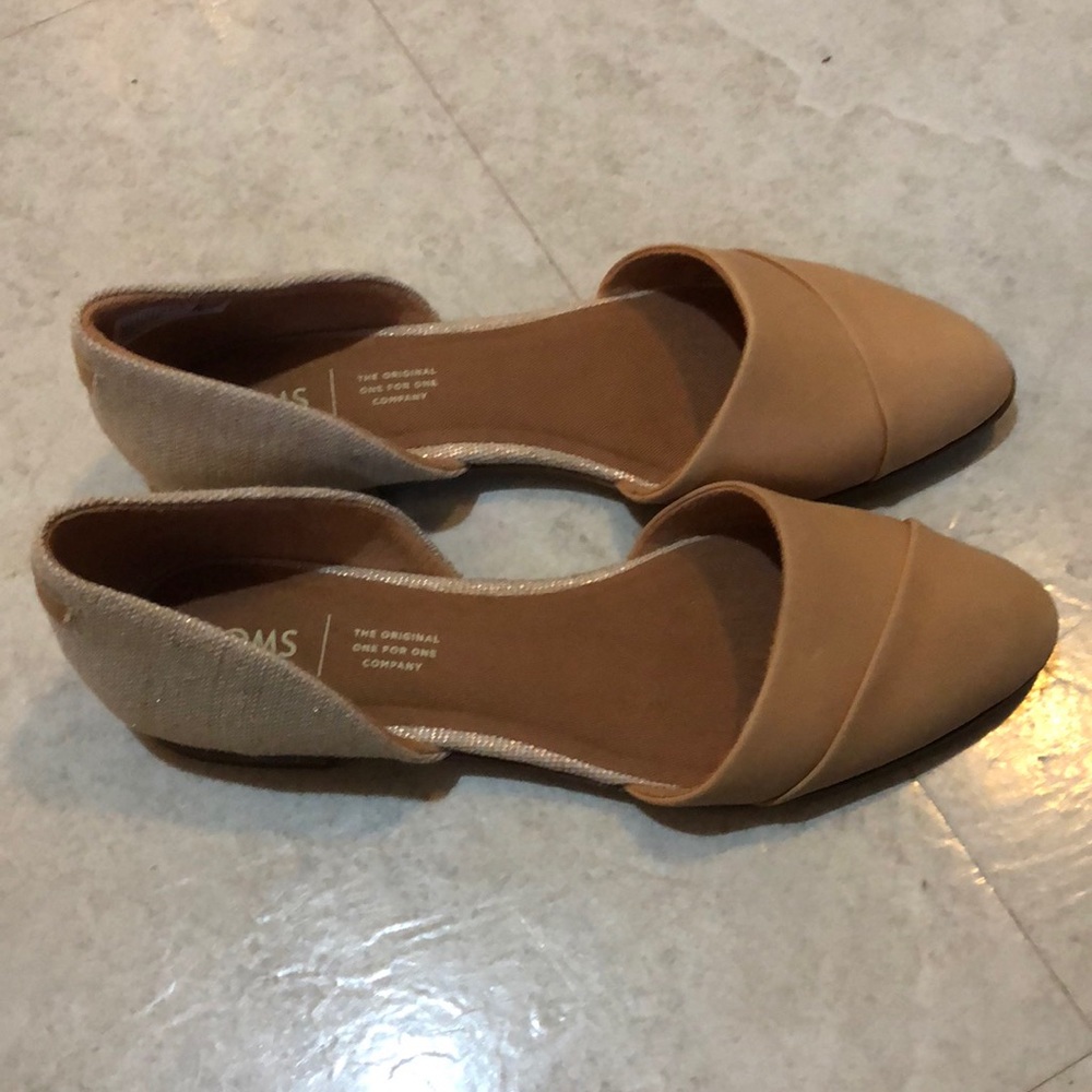 NWOT Toms D’Orsay Jutti Flats Size W7.5
